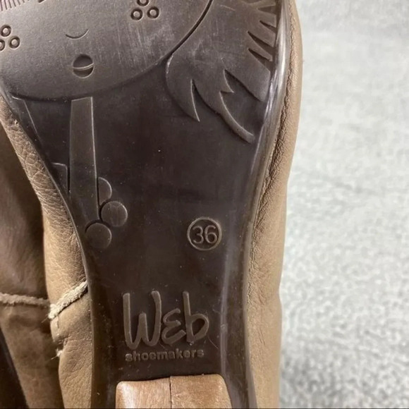 Eric michael soho Booties Tan Ankle Boots Shoes Spain leather‎ Womens 5.5 ZIP - Picture 14 of 15